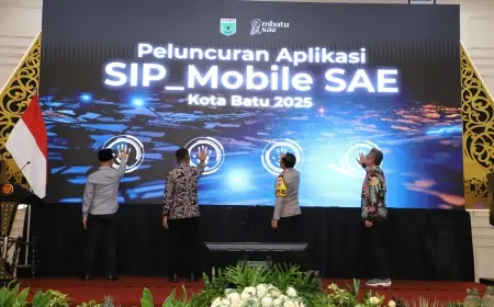 Aplikasi SIP Mobile Sae Resmi Diluncurkan untuk Optimalkan Pajak Daerah Kota Batu