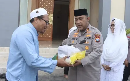 Polres Tuban Gelar Doa Bersama dan Bagikan Bantuan Sosial di Momen Maulid Nabi