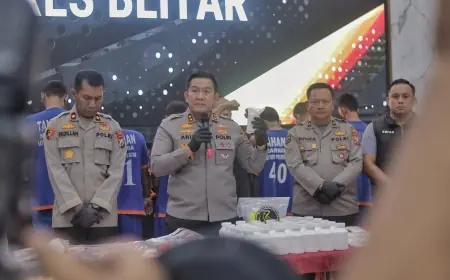 Nekat! Kakak Adik di Blitar Kompak Edarkan Sabu-Sabu