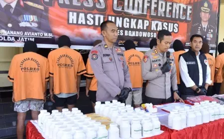 Bongkar Peredaran Narkoba, Polres Bondowoso Ungkap 9 Kasus dan Amankan 11 Tersangka