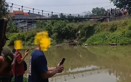 Penemuan Mayat Manusia Mengapung di Sungai Gegerkan Warga Jombang
