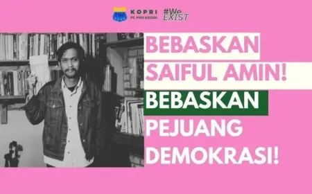 3.000 Tanda Tangan Petisi Desak Bebaskan Saiful Amin dan Hentikan Kriminalisasi Aktivis