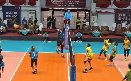 Bentrok dengan Livoli, Antusias Open Turnamen Voli Piala Panglima TNI di Gresik Berkurang