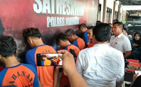 Jombang Ladang Curanmor, Polisi Bekuk Enam Pelaku Berikut Penadah