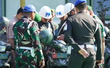 Tingkatkan Kedisiplinan, Kodim 0814 Jombang Gelar Operasi Kendaraan Anggota