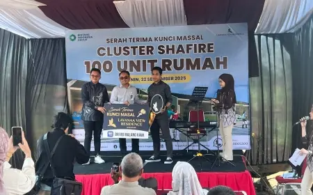 Serah Terima Kunci Massal 100 Unit Rumah Subsidi Cluster Shafire di Lavanna View Residence Singosari