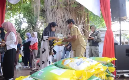 Gerakan Pangan Murah di Gresik, Pemkab Sediakan 8 Ton Beras SPHP per Titik