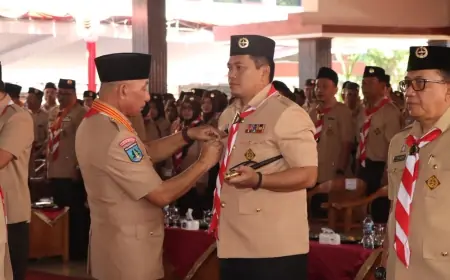 Pembukaan Muscab Gerakan Pramuka Dihadiri Kapolres Nganjuk dan 75 Peserta