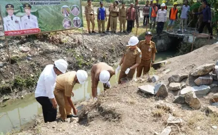 Rehabilitasi 16 Titik Irigasi di Lamongan Dimulai, Target Rampung 3 Bulan