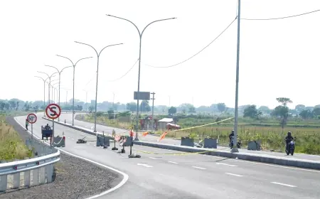 Dua Traffic Light Baru Dibangun di Jalur Lingkar Utara Lamongan