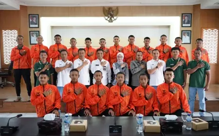 Mbak Wali Beri Arahan dan Motivasi, SSB Wira Yudha Siap Berlaga di 16 Besar Turnamen Piala Menpora U-15
