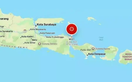 Gempabumi M5,3 Guncang Jawa Timur dan Bali, Tidak Berpotensi Tsunami