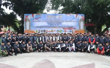 Resmi Dikukuhkan, 330 Pendekar Silat Palmera Siap Jogo Nganjuk