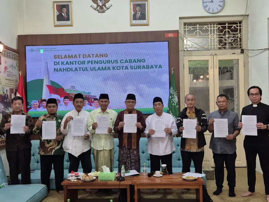 Tokoh Lintas Agama di Surabaya Serukan Perdamaian, Ingatkan Pejabat Tidak Hedon di Tengah Penderitaan Rakyat