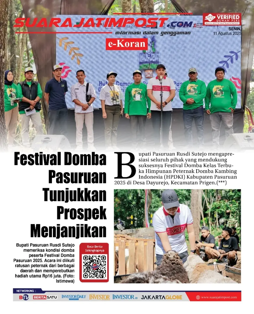 eKoran, Edisi Senin, 11 Agustus 2025