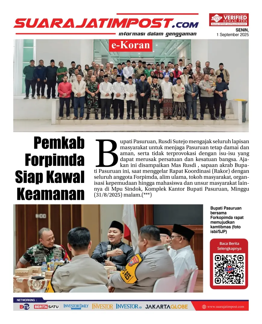 eKoran, Edisi Senin,  1 September 2025