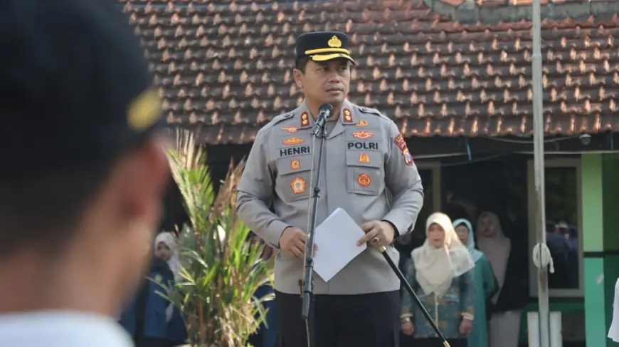 Kapolres Nganjuk Ajak Pelajar Tidak Terprovokasi Isu Negatif
