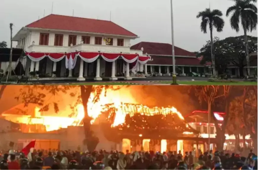 Sejarah Panjang Gedung Grahadi Surabaya yang Hangus Dirusak Massa