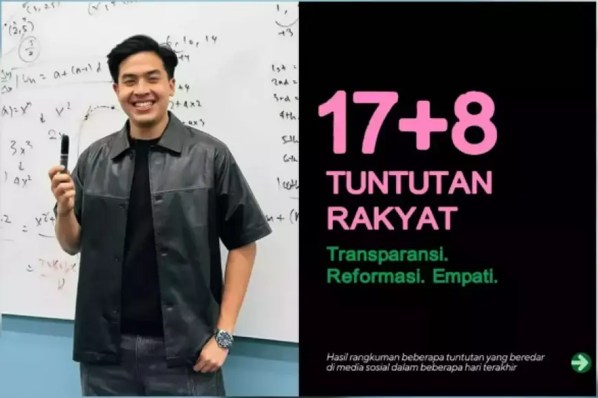 Jerome Polin Bagikan 17+8 Tuntutan Rakyat, Begini Daftarnya