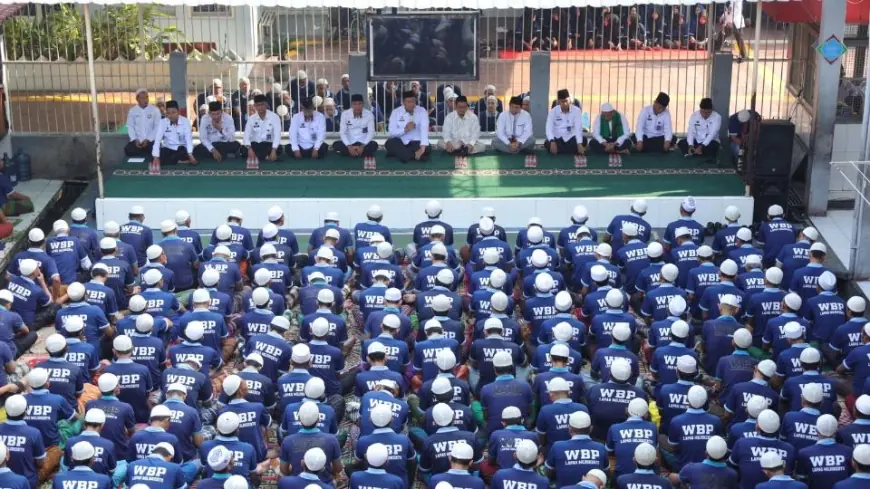 Ratusan Warga Lapas Mojokerto Gelar Doa Bersama untuk Perdamaian Bangsa