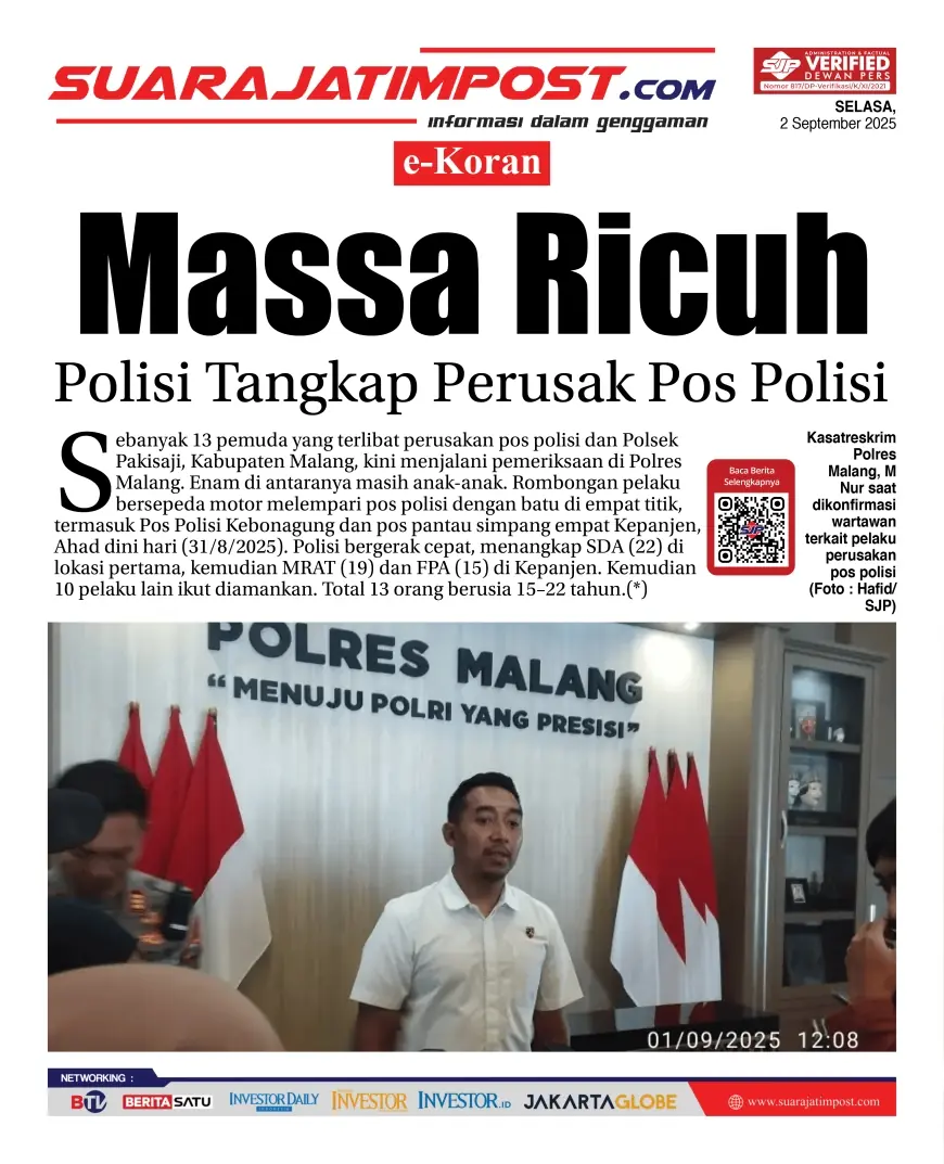eKoran, Edisi Selasa, 2 September 2025