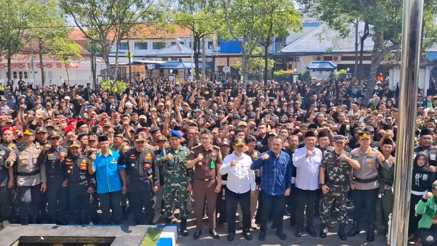 Antisipasi Anarki, Ribuan Personel Gabungan di Tulungagung Gelar Apel Kebangsaan