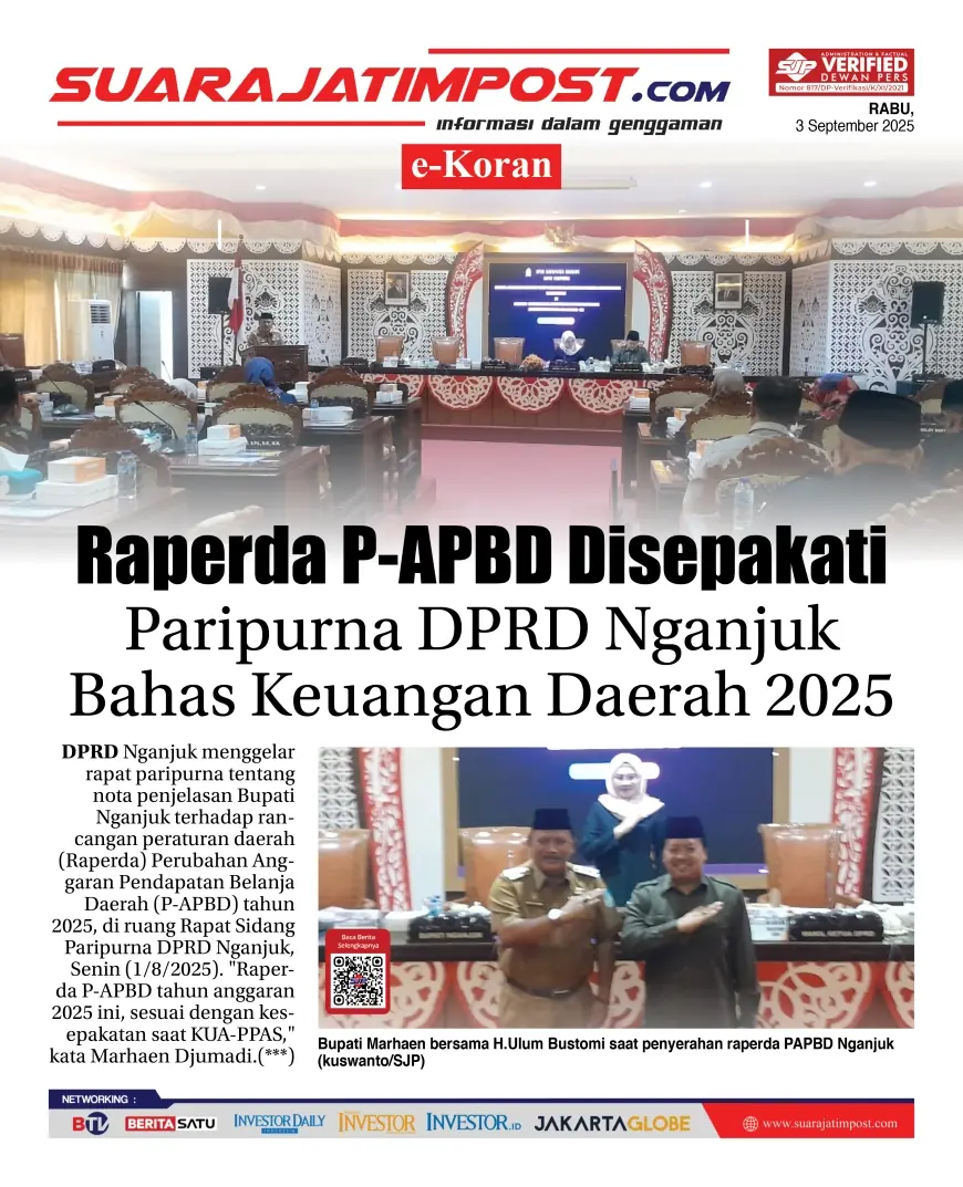eKoran, Edisi Rabu, 3 September 2025