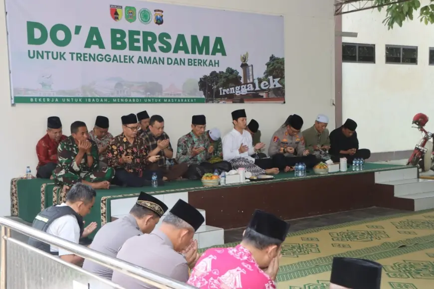 Polres Trenggalek dan MUI Gelar Doa Bersama, Teguhkan Komitmen Jaga Kondusifitas Daerah