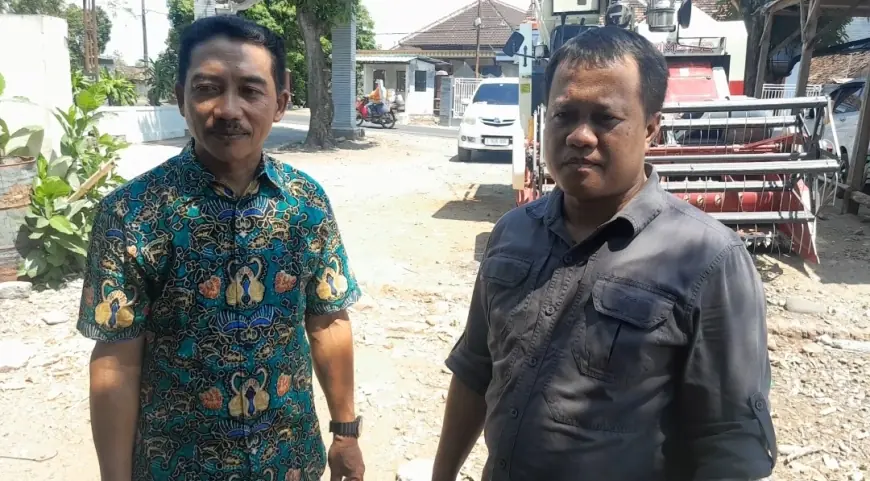 Petani Nganjuk Semringah, Panen Padi Semakin Mudah dengan Mesin Combine Bimo 102