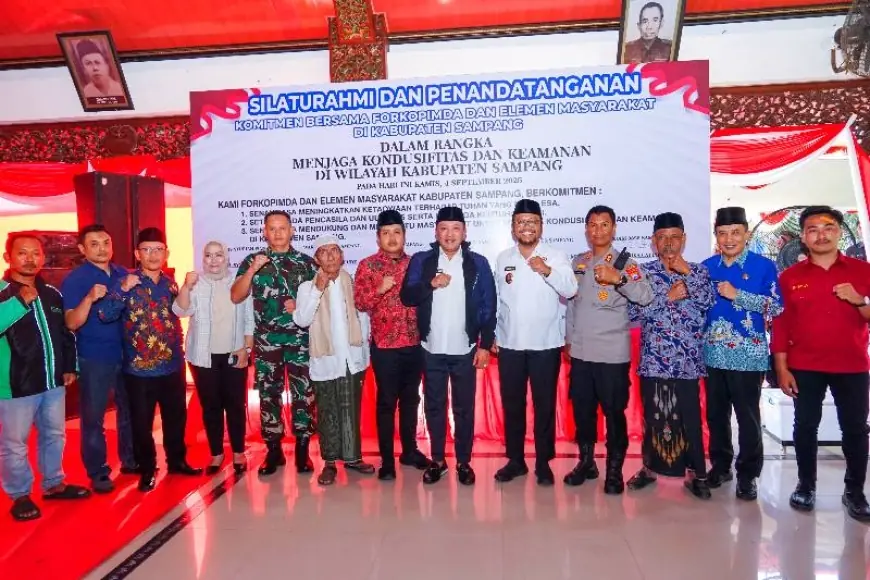 Forkopimda dan Elemen Masyarakat, Kompak Jaga Sampang agar Kondusif