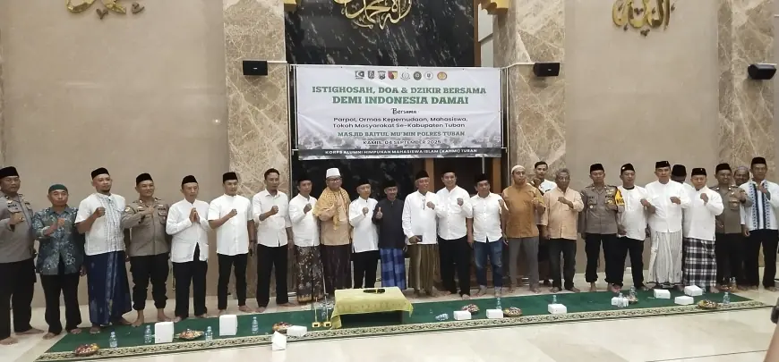 Merajut Persatuan, KAHMI Tuban Gelar Istigosah Bersama Polri dan Ormas Demi Indonesia Damai