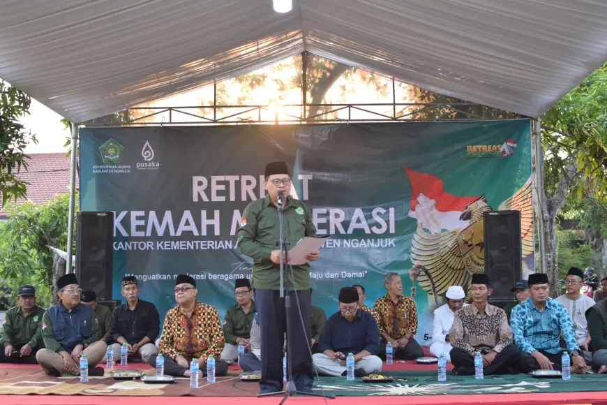 Kemenag Nganjuk Sampaikan Moderasi Beragama untuk Ciptakan Indonesia Damai