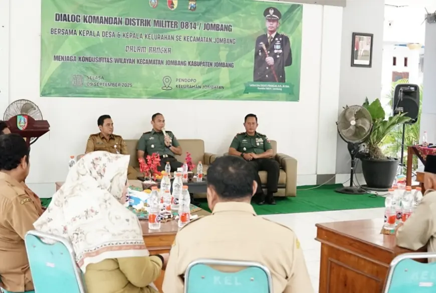 Dandim 0814 Jombang Gandeng Kades untuk Jaga Kondusifitas