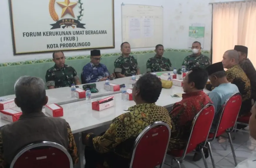 Tingkatkan Kerukunan Antar Umat Beragama, Dandim 0820 Probolinggo Kunjungi FKUB