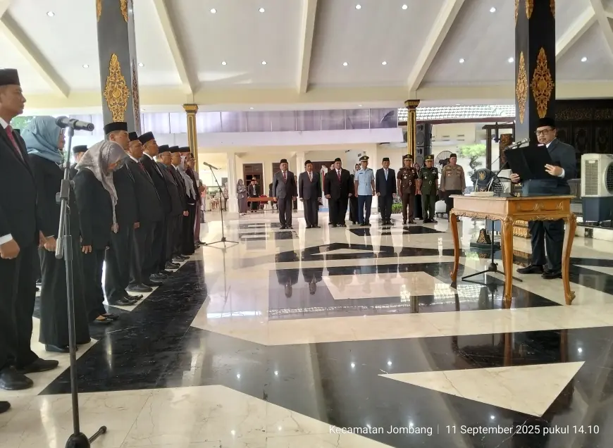 Selang Dua Hari Pelaksanaan Job Fit, Pemkab Jombang Lantik 25 Pejabat Strategis