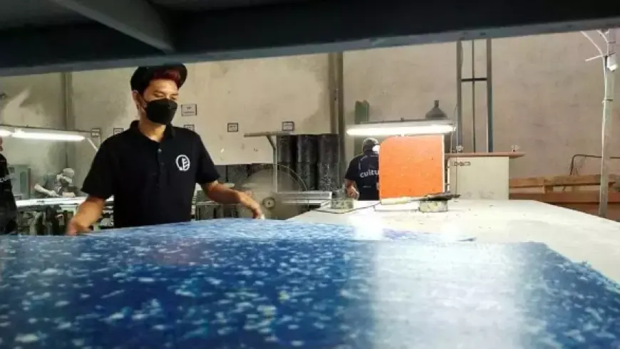 Sampah Plastik di Surabaya Disulap Jadi Furnitur Bernilai Tinggi