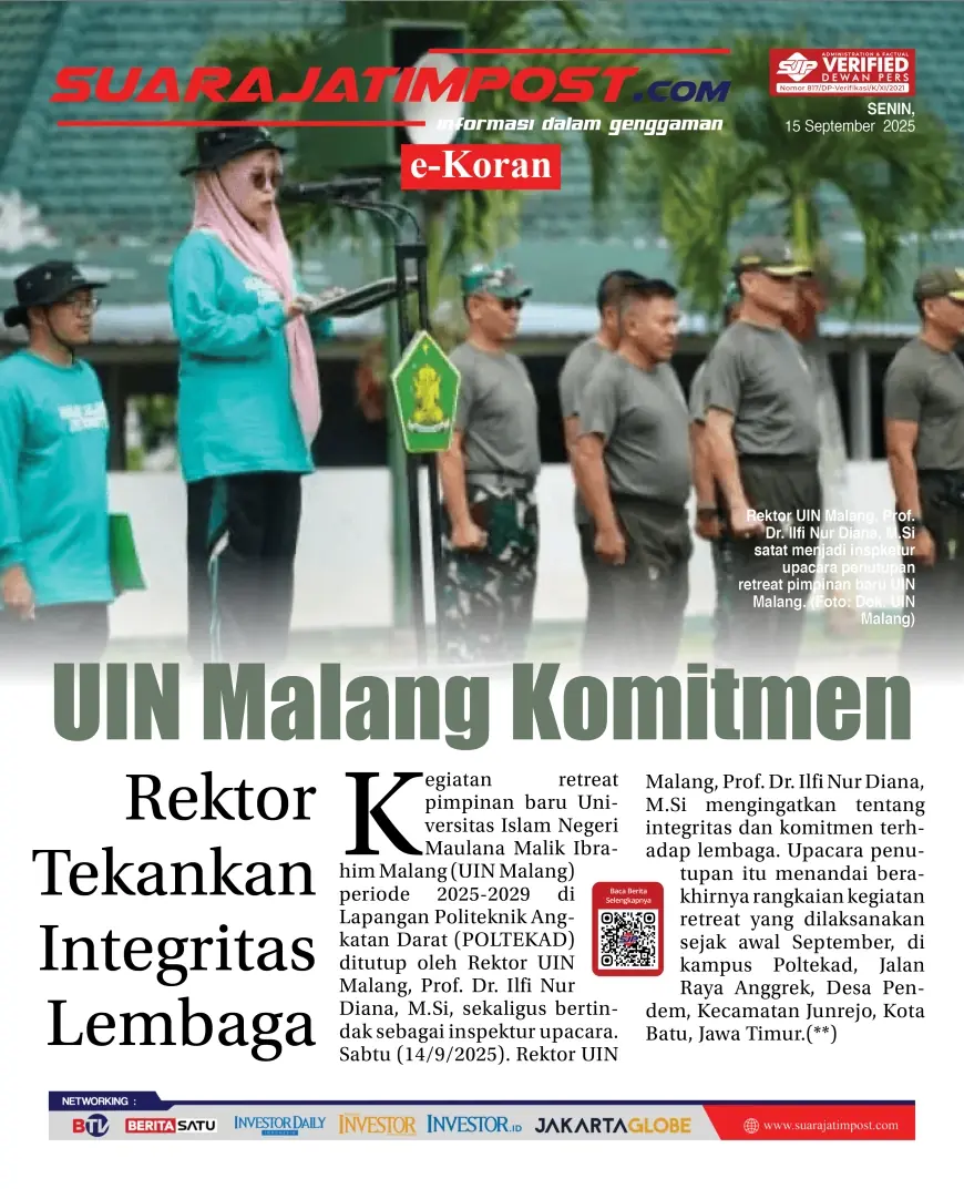 eKoran, Edisi Senin, 15 September 2025