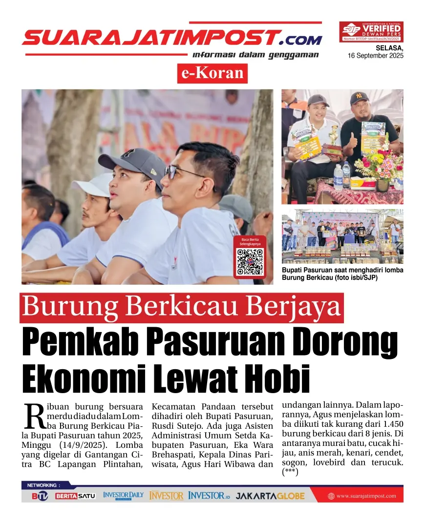 eKoran, Edisi Selasa, 16 September 2025