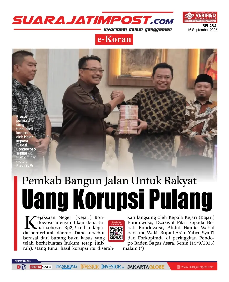 eKoran, Edisi Selasa, 16 September 2025
