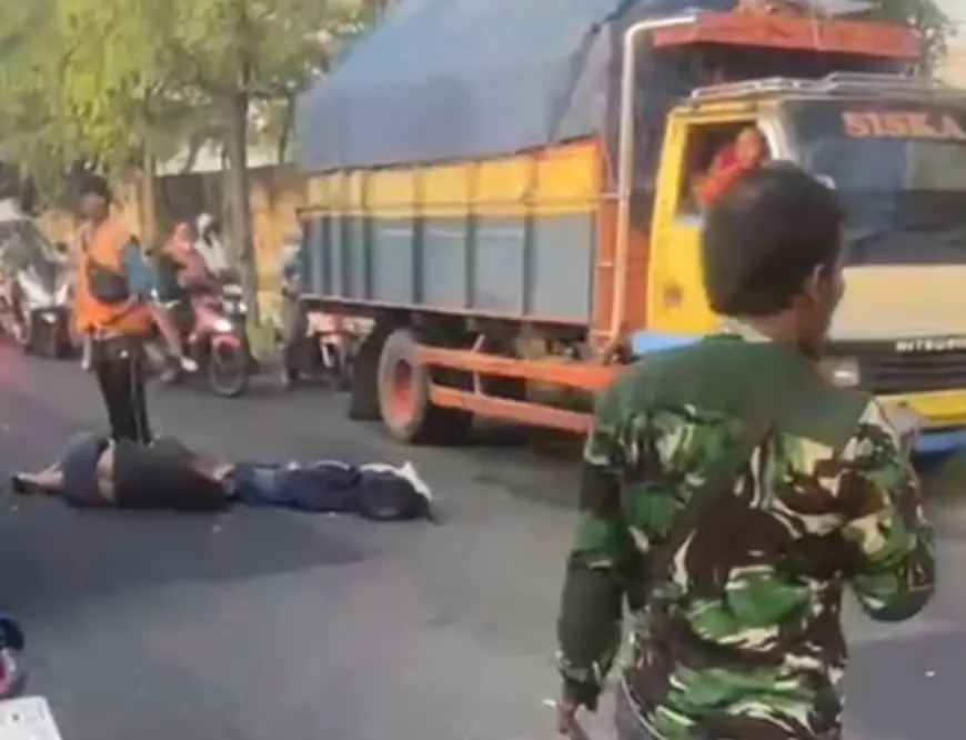 Pelajar SMP di Gresik Tewas Terlindas Truk Tangki Saat Berangkat Sekolah
