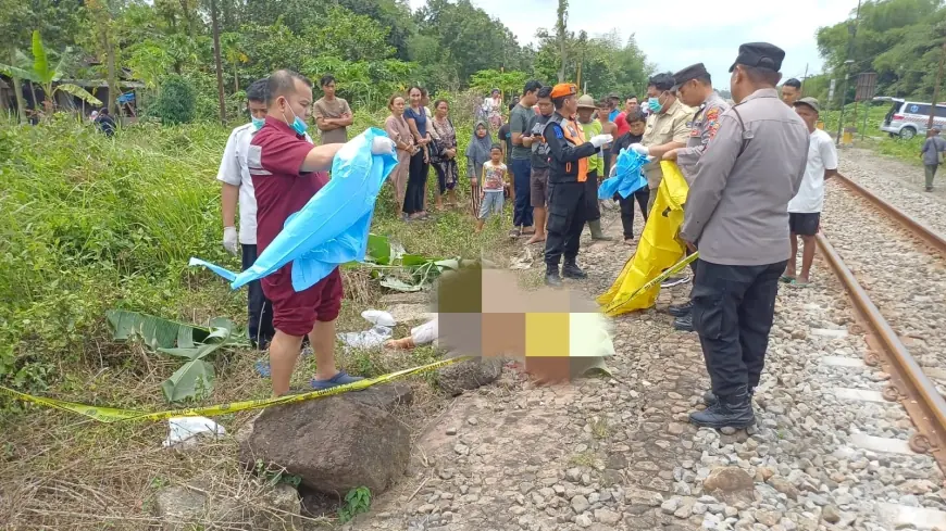 Tragis, Perempuan Muda Blitar Nekat Menabrakkan Diri ke Kereta Api di Perlintasan Srengat