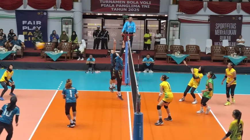 Bentrok dengan Livoli, Antusias Open Turnamen Voli Piala Panglima TNI di Gresik Berkurang