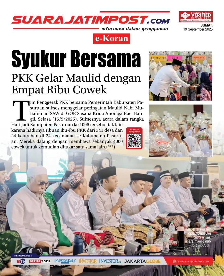 eKoran, Edisi Jumat, 19 September 2025