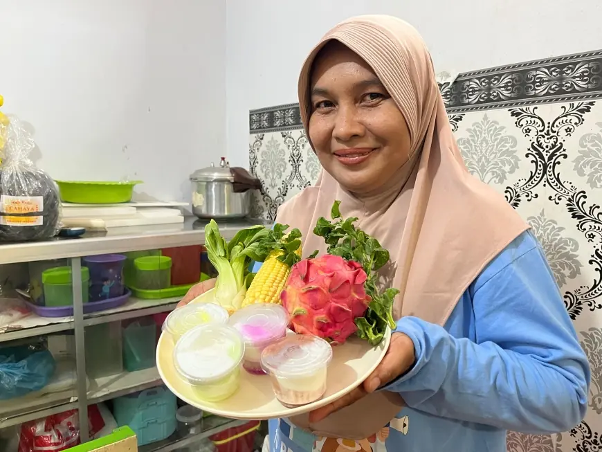 Unik, Warga Probolinggo Ini Bikin Anak Suka Sayur dengan Berbalut Es Krim