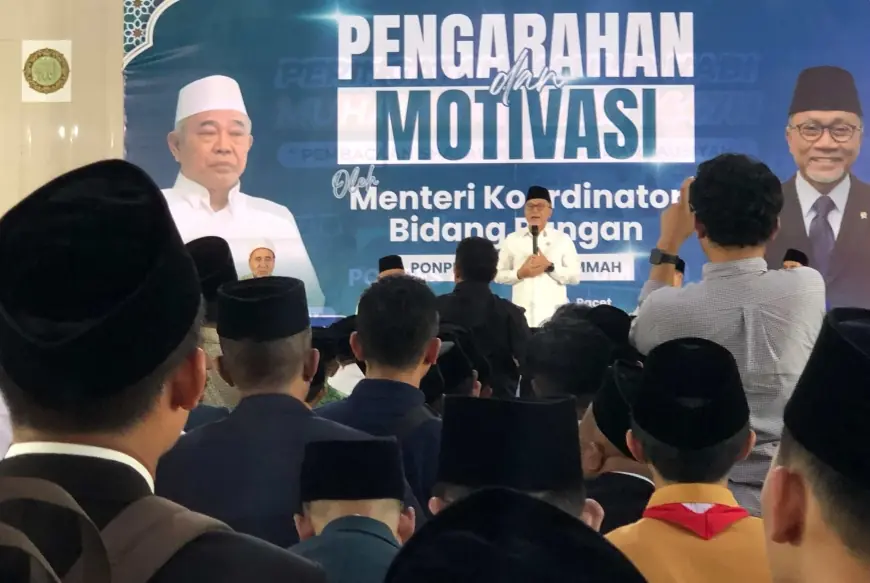 Menko Pangan Motivasi Ribuan Santri di Mojokerto, Orang Berpengaruh Lahir dari Rahim Pesantren