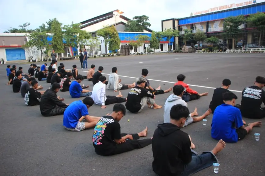 Puluhan Pemuda Konvoi Silat di Tuban Diamankan Polisi
