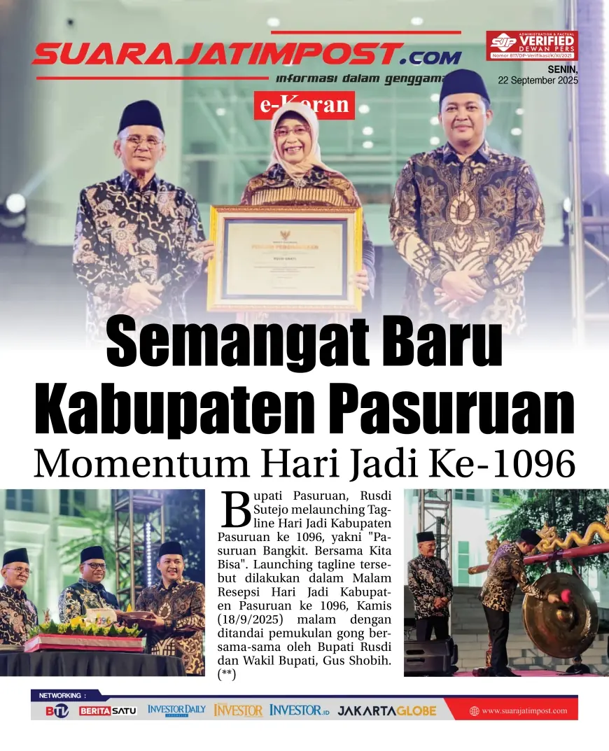 eKoran, Edisi Senin, 22 September 2025