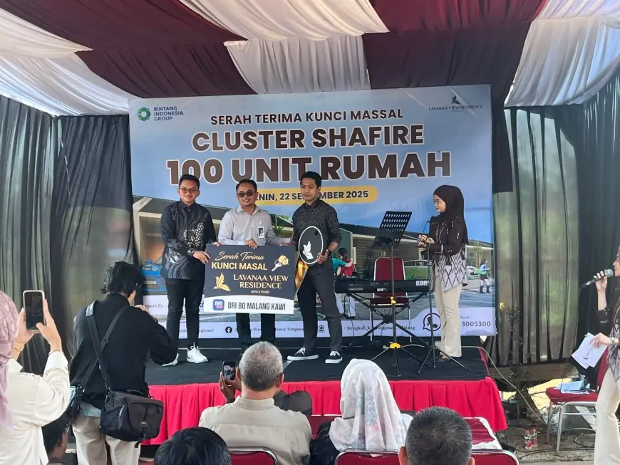 Serah Terima Kunci Massal 100 Unit Rumah Subsidi Cluster Shafire di Lavanna View Residence Singosari