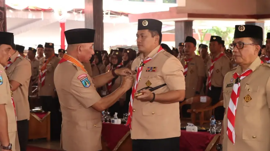 Pembukaan Muscab Gerakan Pramuka Dihadiri Kapolres Nganjuk dan 75 Peserta