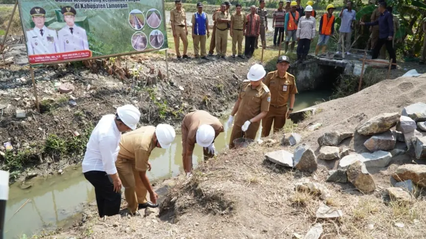 Rehabilitasi 16 Titik Irigasi di Lamongan Dimulai, Target Rampung 3 Bulan